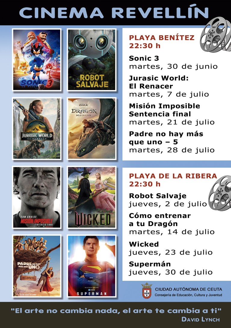 El Cine de Verano regresará a las playas de La Ribera y Benítez a partir del 30 de junio