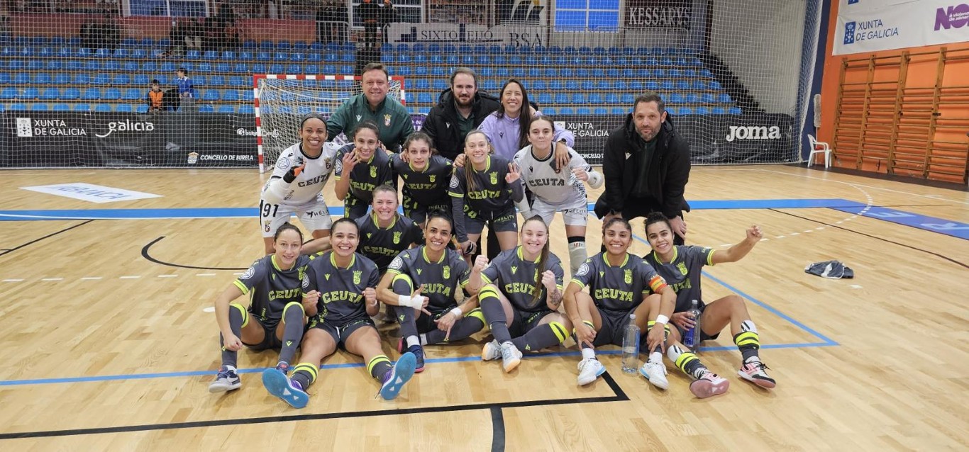 La AD Ceuta Femenino da un gran paso hacia la permanencia al ganar al Burela (1-3)
