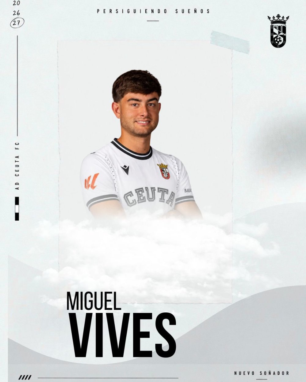 La AD Ceuta FC refuerza su filial con Miguel Vives y Stevan Tasic