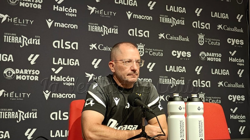 José Juan Romero exige un Ceuta al "300%" ante el Sabadell: "Estos partidos tienen que ser el punto de inflexión para creer"