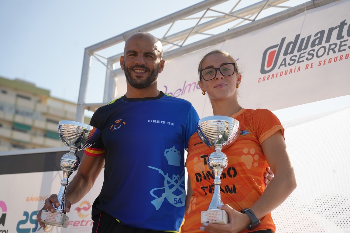 Ceuta recupera las pruebas populares con el triunfo de Vilal Ahmed y Claudia Casanova en el XX Acuatlón Ciudad de Ceuta