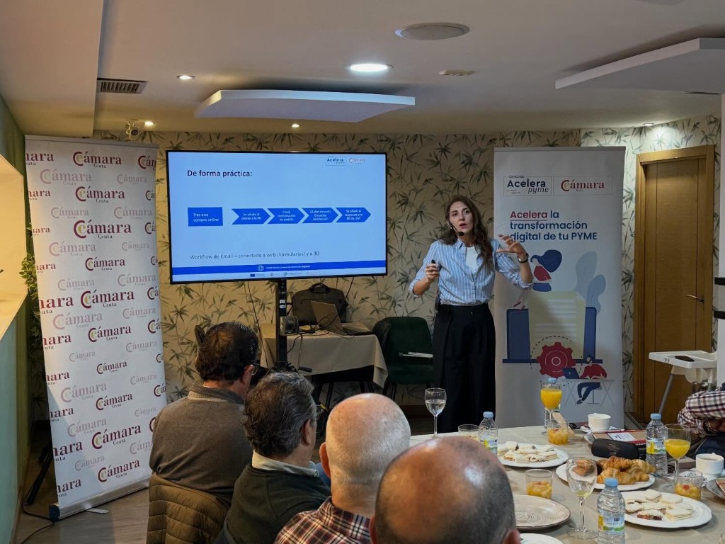 La Cámara de Comercio impulsa en Ceuta una jornada sobre automatización para ayudar a las pymes a ganar tiempo y eficiencia
