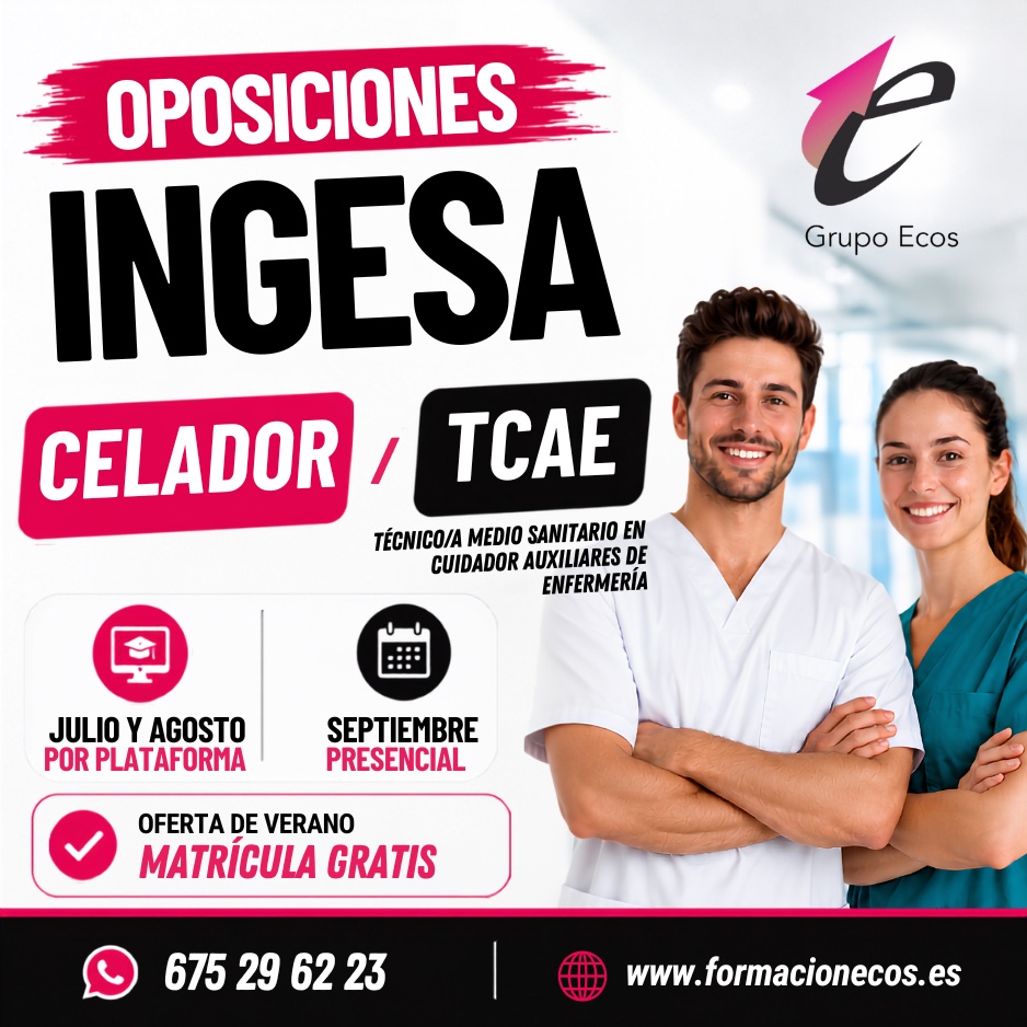 Grupo Ecos abre la matrícula para preparar las oposiciones de INGESA con inscripción gratuita este verano