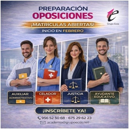 Grupo Ecos abre inscripciones con matrícula gratuita durante todo el mes de febrero para sus nuevas oposiciones