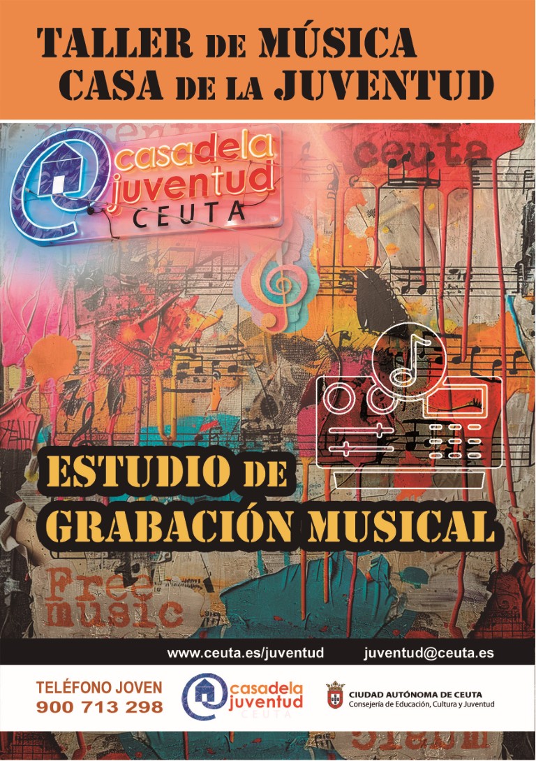 La Casa de la Juventud informa sobre el uso de su estudio de grabación musical