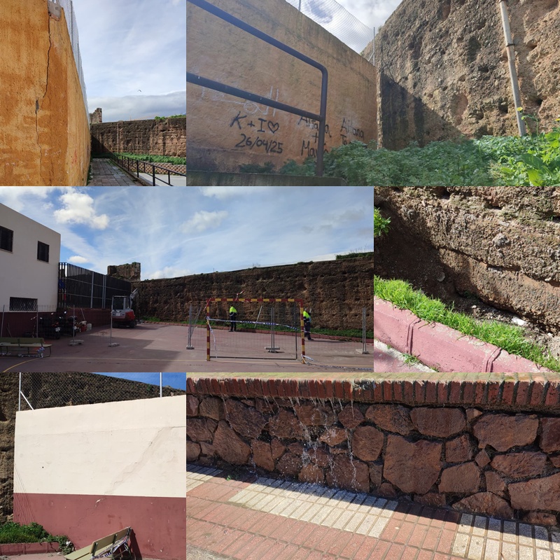 Denuncian los problemas de conservación detectados en las Murallas Mariníes