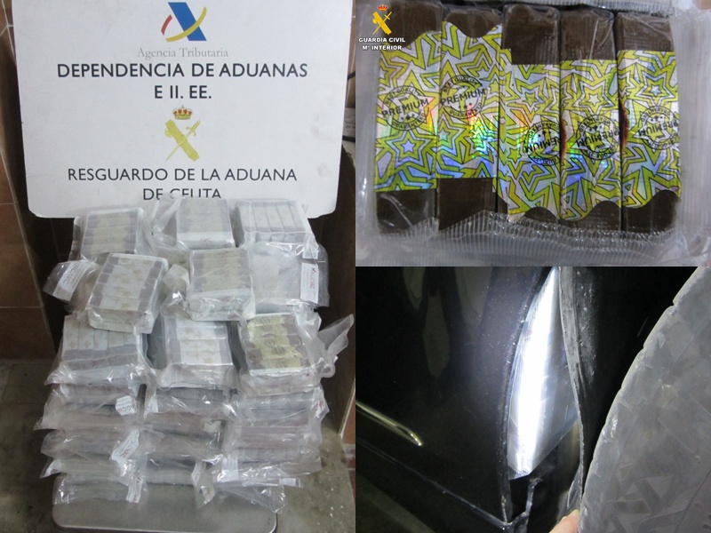 Tres detenidos con distintas cantidades de hachís en el puerto de Ceuta