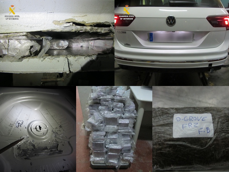 Detenido en el puerto con 67 kilos de hachís ocultos en un vehículo