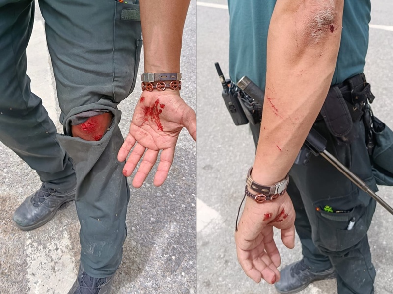 La AUGC reclama más medios humanos y materiales tras resultar herido un agente de la Guardia Civil en la frontera