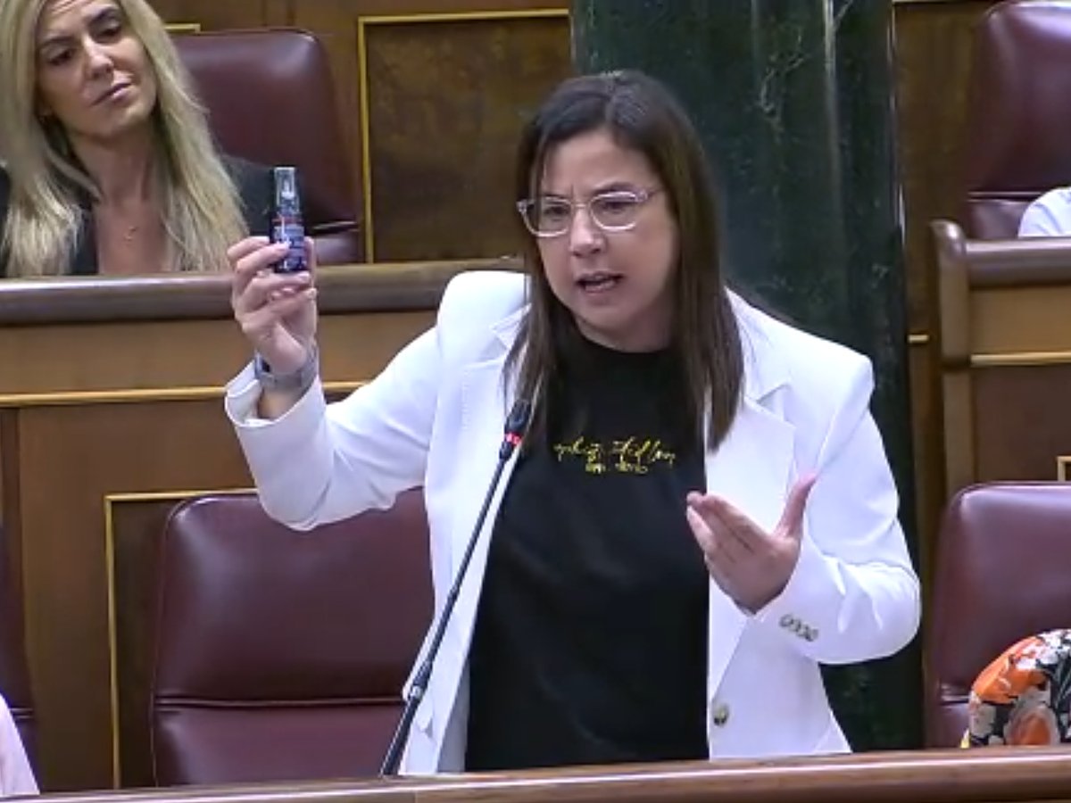 Expulsan del Congreso a una diputada del PP por mostrar un espray de gas pimienta recordando lo que pasa en Ceuta