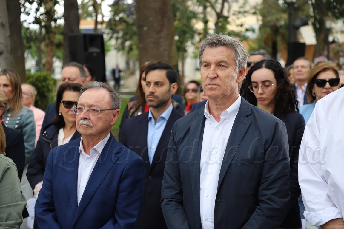 Feijóo promete celebrar el Día de Europa en Ceuta y Melilla si llega a La Moncloa