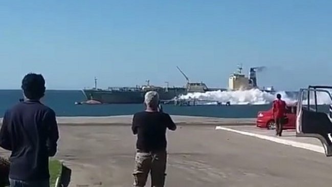 La Marina Mercante desarrolla un simulacro de fuga de amoniaco en un buque