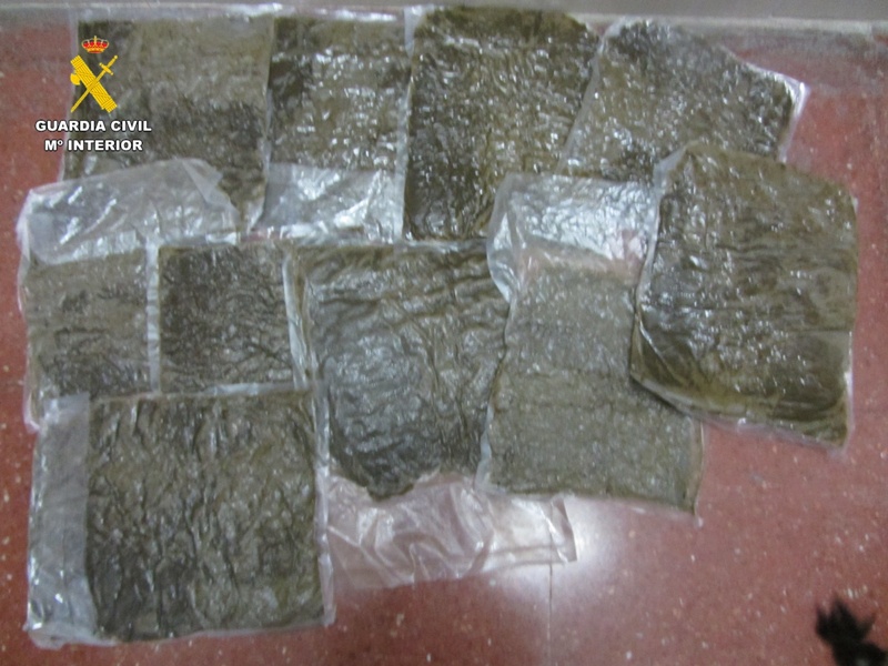 Detenido un hombre con más de 5 kilos de hachís adosados al cuerpo