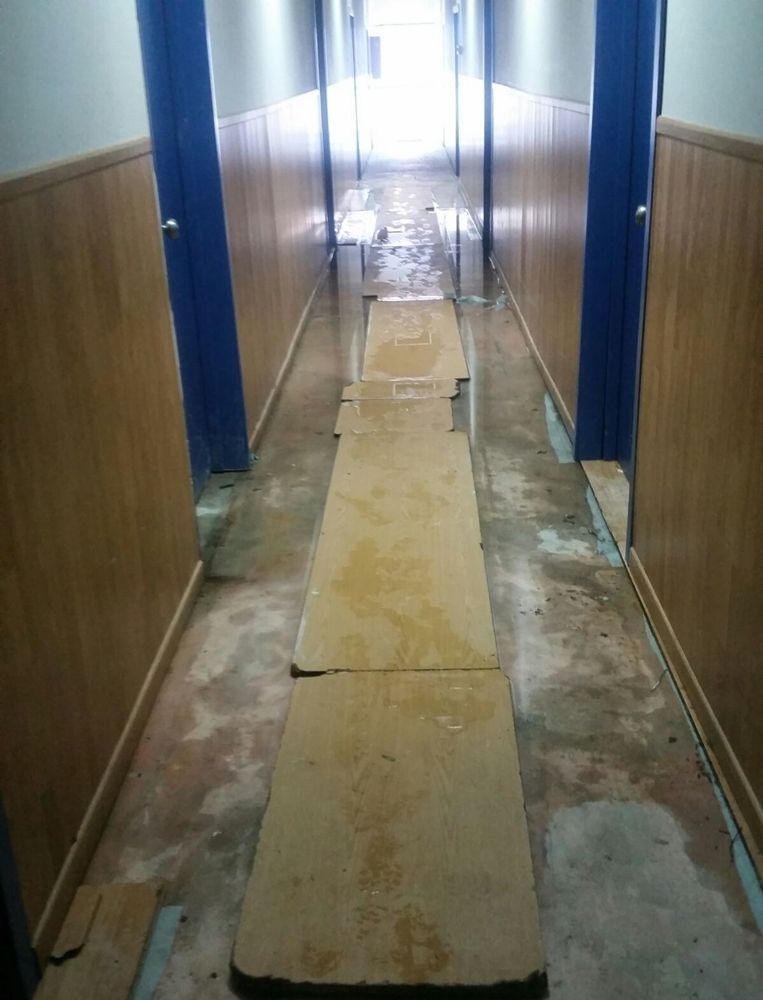 Caballas denuncia las malas condiciones del centro de La Esperanza. Foto cedida