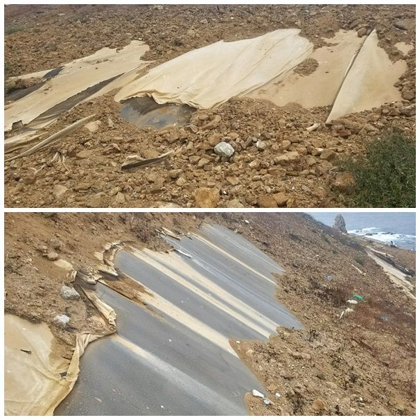Caballas denuncia “peligro de desprendimiento” en Santa Catalina por la rotura de las mallas.